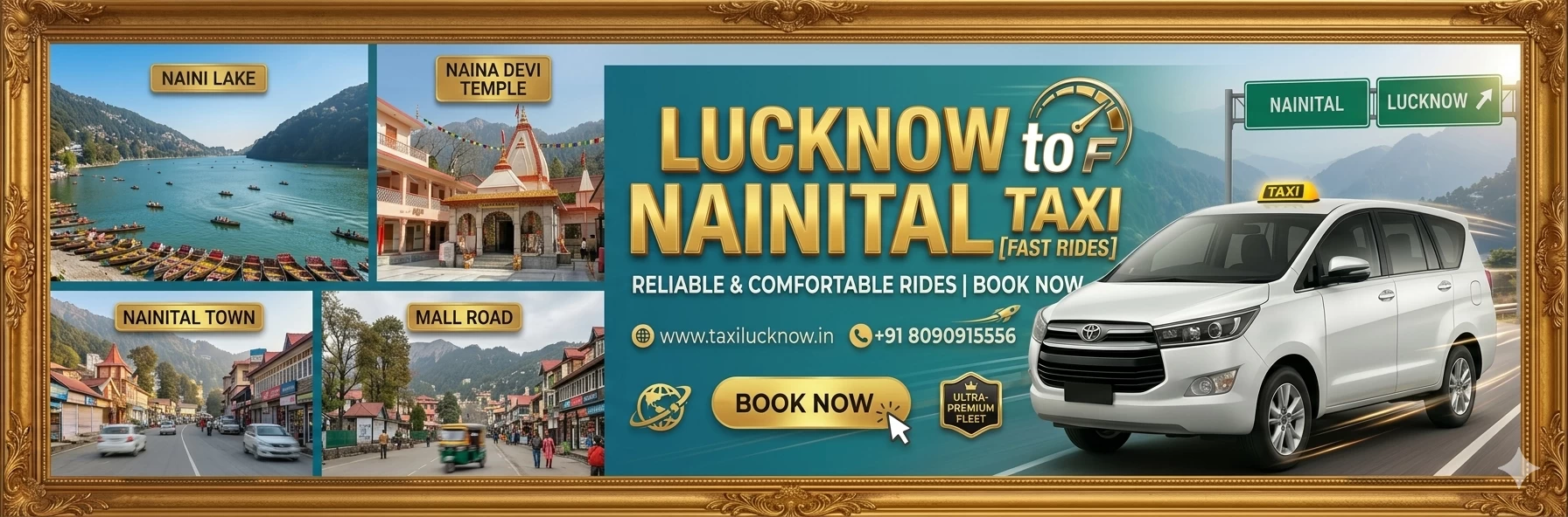 Lucknow to Nainital route