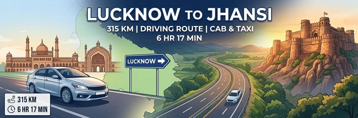 Lucknow to Jhansi taxi